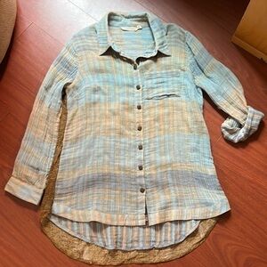 Soft Surroundings‎ long sleeve light weight blouse PS